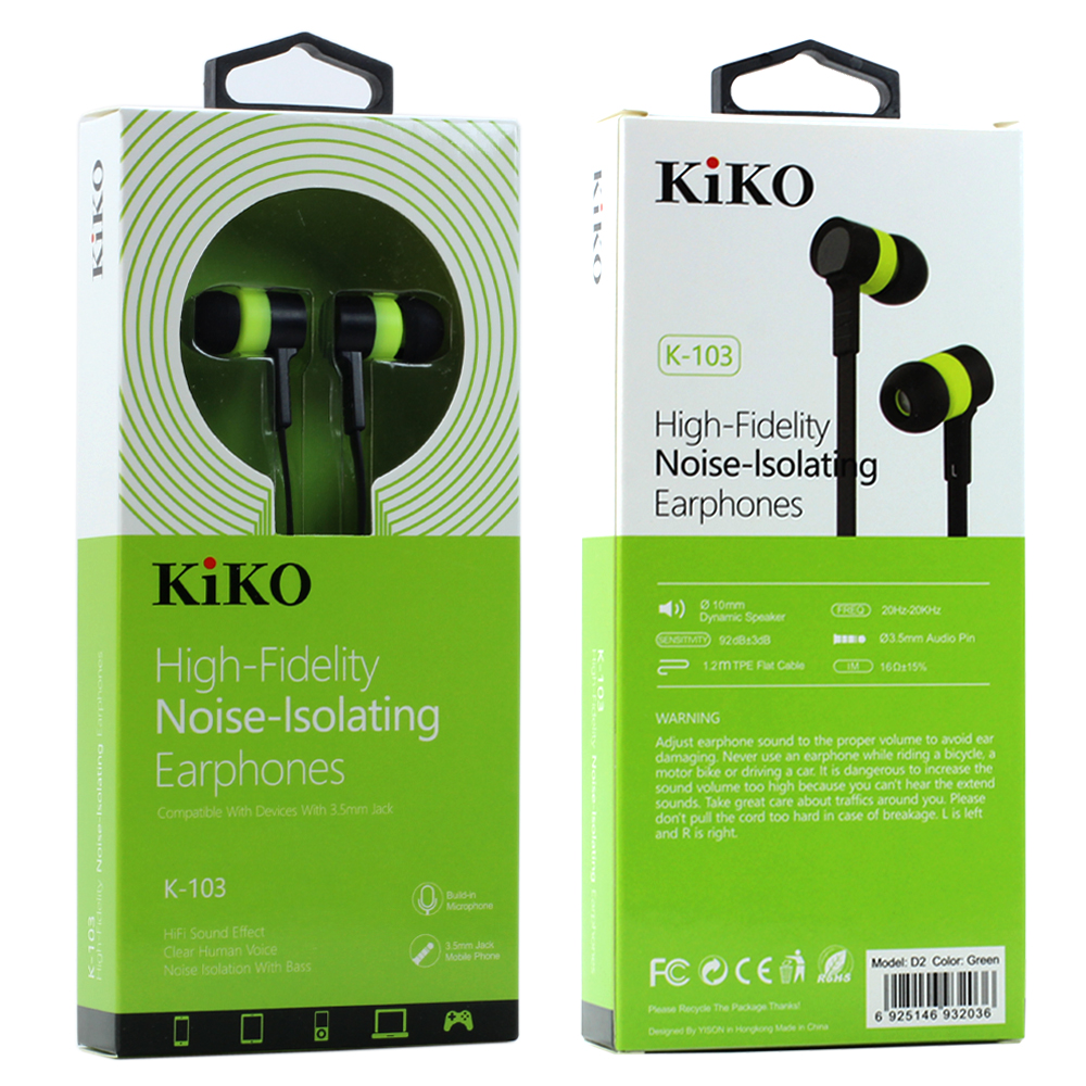 Kiko best sale bluetooth earphones